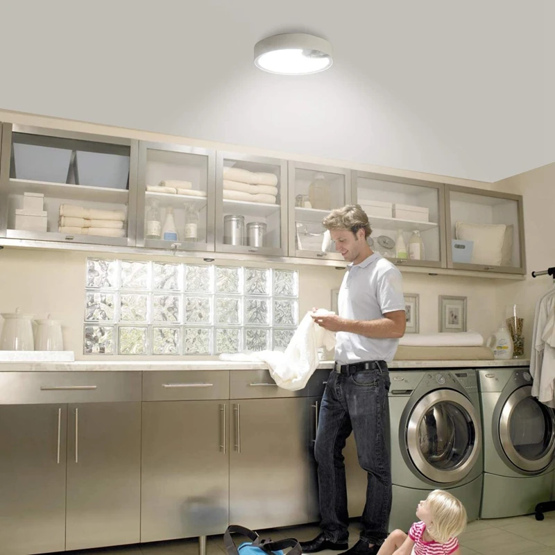 

Motion Sensor Ceiling Lights Battery Powered Indoor / Outdoor LED Ceiling Lights for Corridor Laundry Room