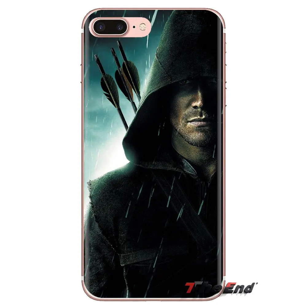 For iPhone XS Max XR X 4 4S 5 5S 5C SE 6 6S 7 8 Plus Samsung Galaxy J1 J3 J5 J7 A3 A5 TPU Case Justice League Green Arrow Oliver |