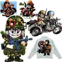 anime military airsoft patches biker thermal sticker on clothes iron on transfers for clothing thermoadhesive patch diy applique