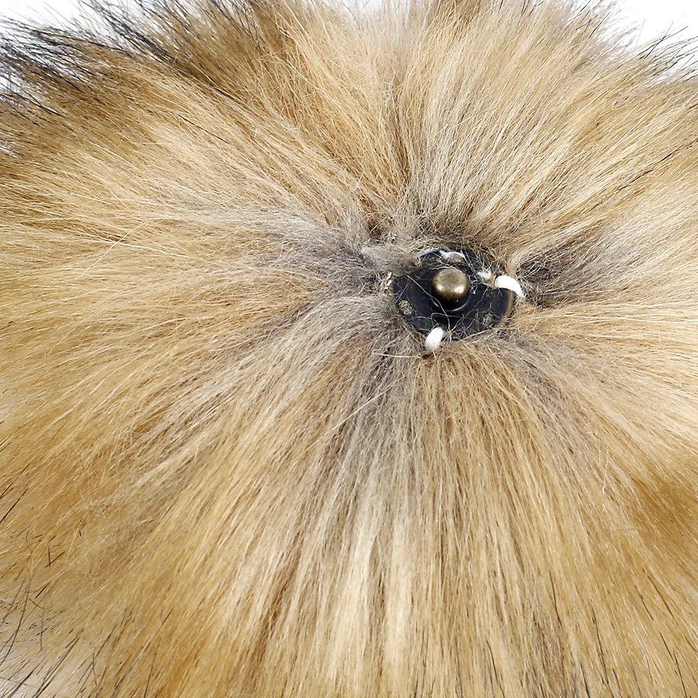 Модная шапка Geebro для новорожденных с помпоном из искусственного меха хлопковая