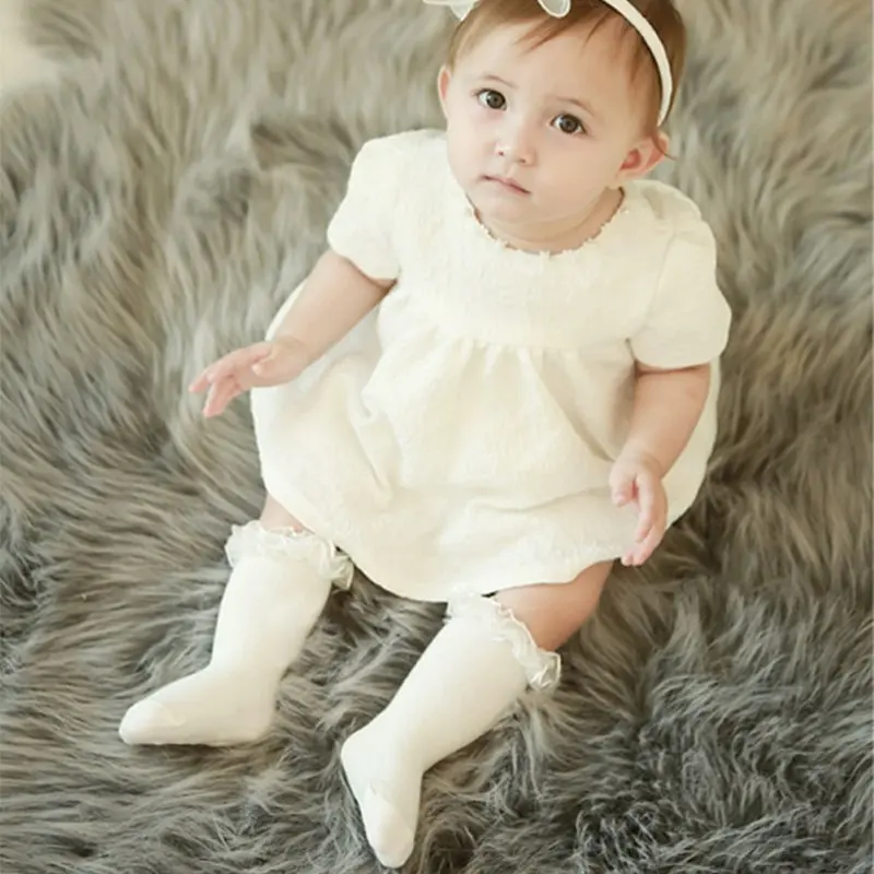 

LX-Kids Baby Toddler Girls Princess Soft Cotton Lace Knee Length Socks socks girls