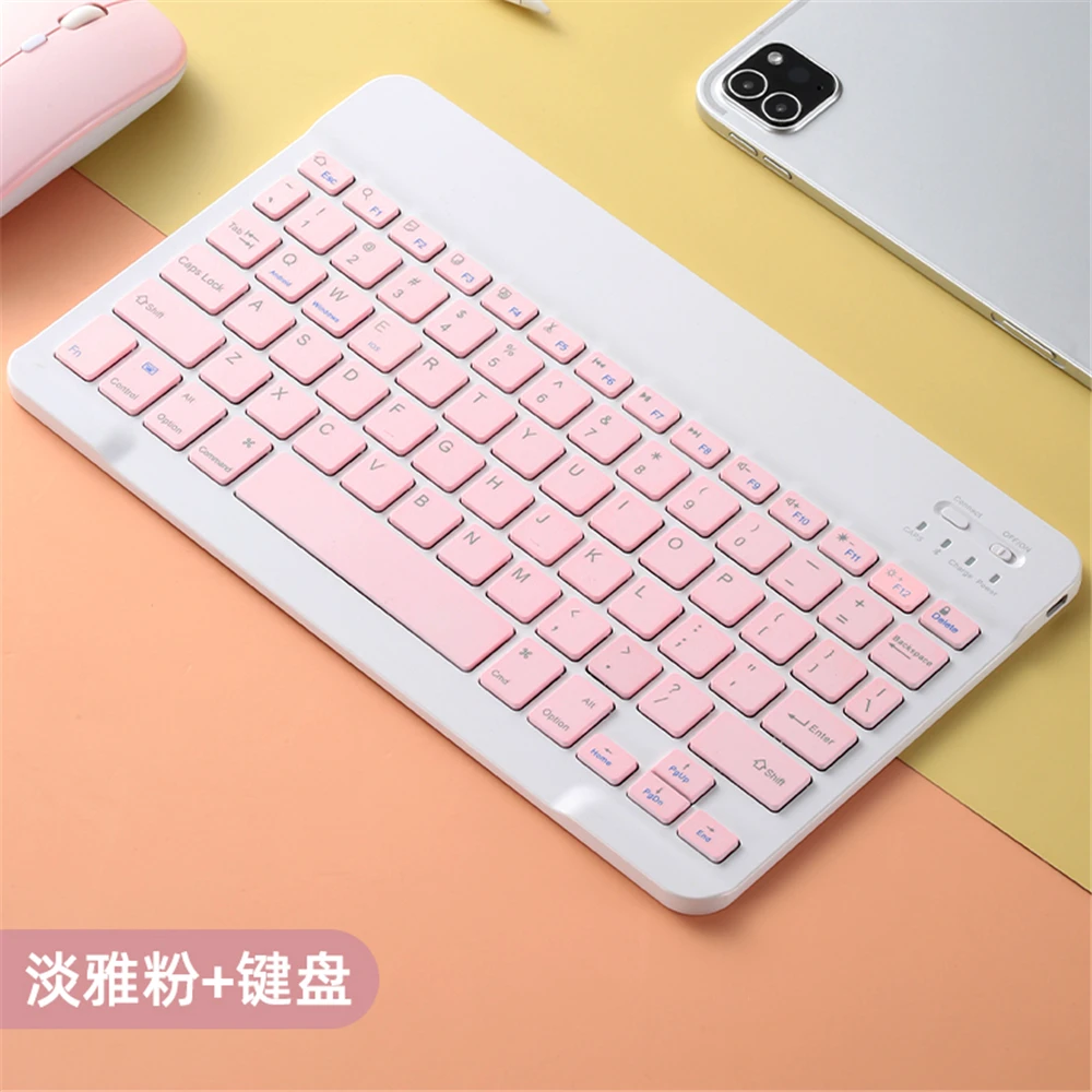 

Colorful Russian Spanish Keyboard mouse For Samsung Android Tablet For iPad 9.7 10.5 For samsung tablet Bluetooth mouse Keyboard