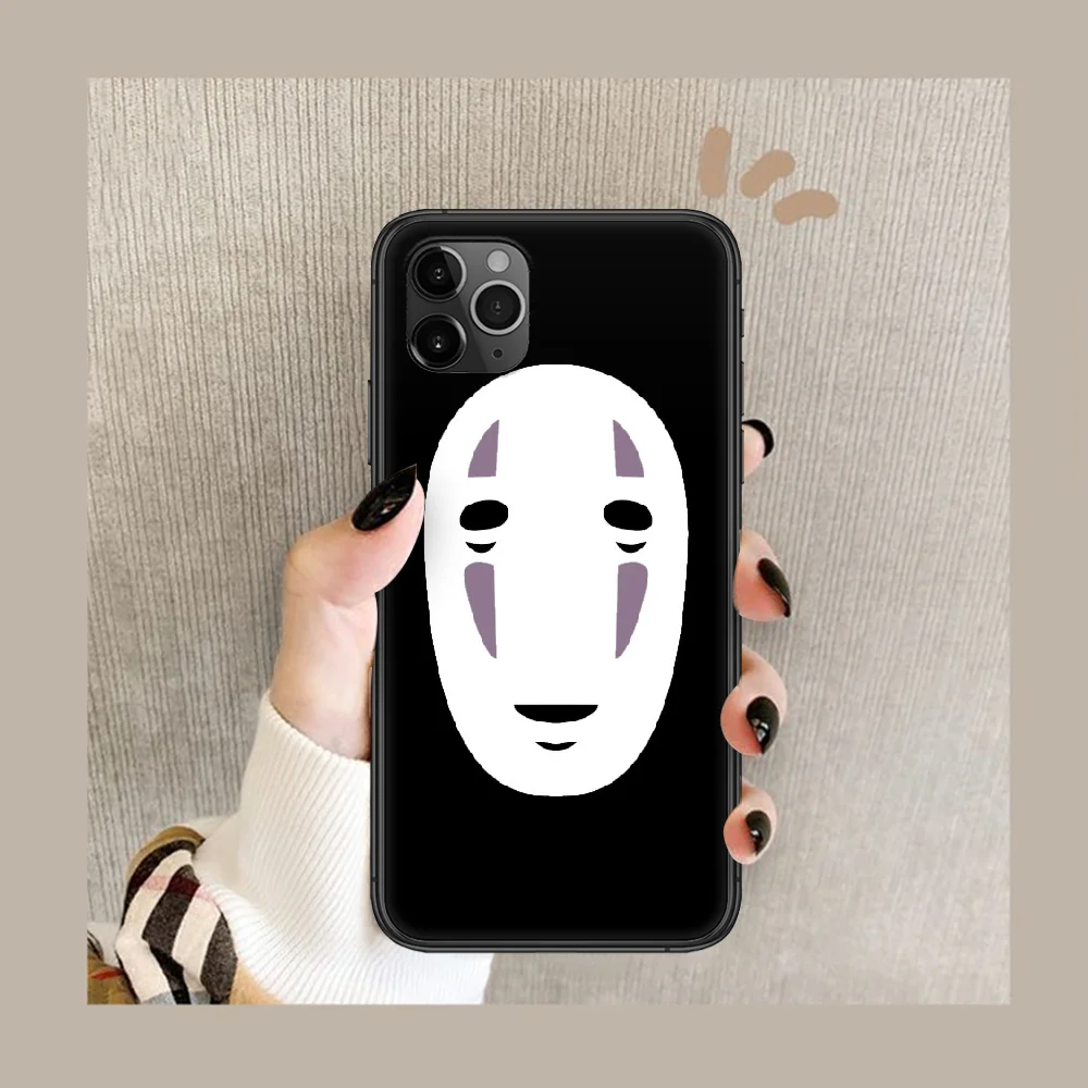 

Spirited Away Phone Case Cover Hull For iphone 5 5s se 2020 6 6s 7 8 12 mini plus X XS XR 11 PRO MAX black Funda Tpu Etui Soft