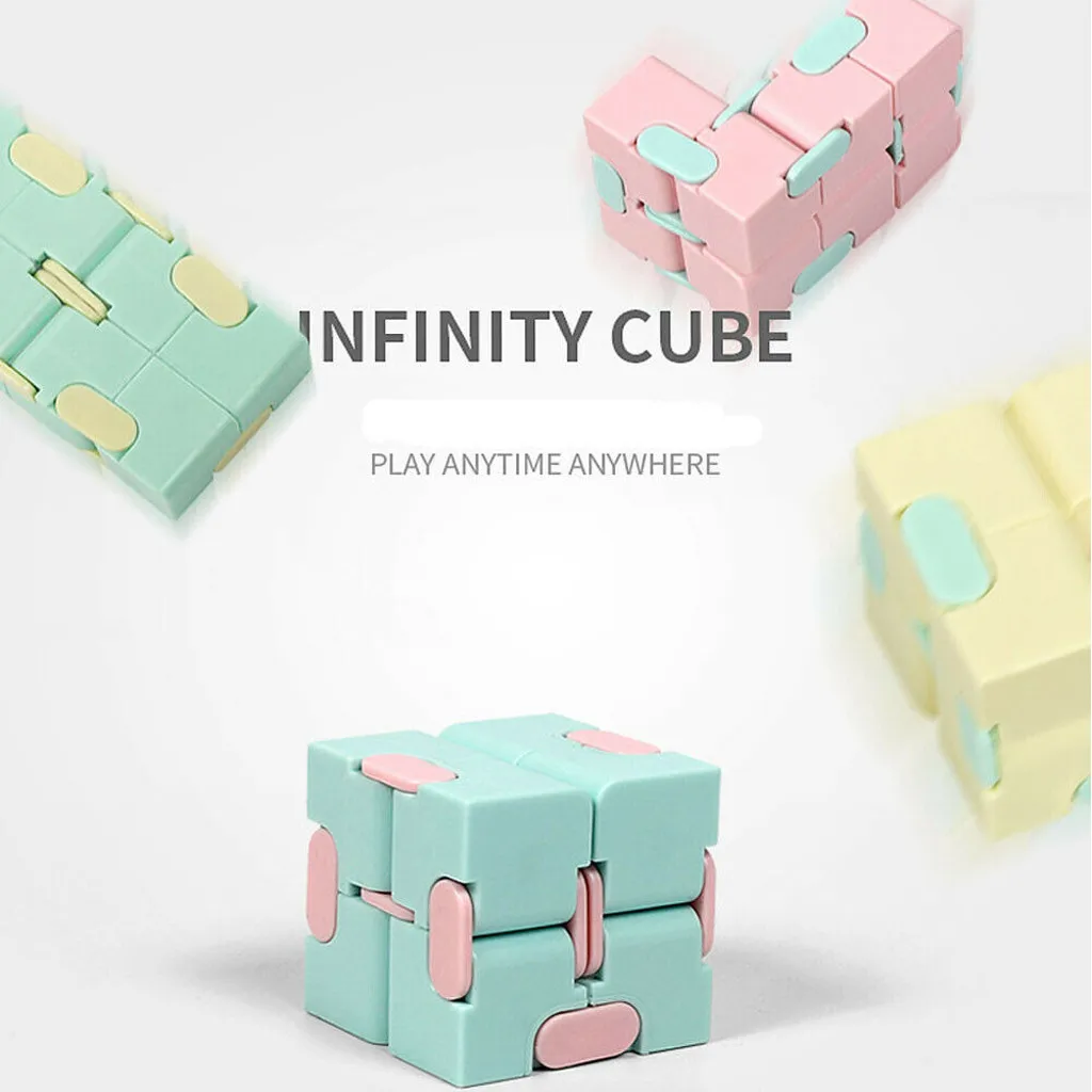 

Infinity Cube Fidget Toy Stress Relieving Fidgeting Game for Kids Adults Cute Mini Unique Gadget for Anxiety Relief Kill Time