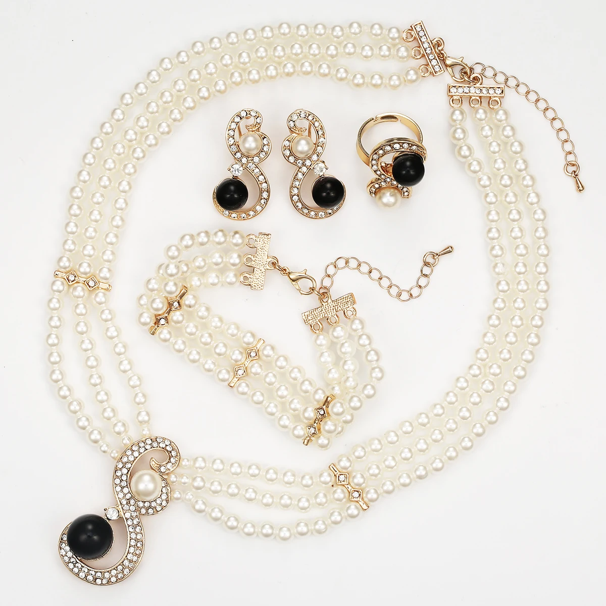 Ювелирные наборы CWEEL для женщин комплект ювелирных изделий из африканских бусин