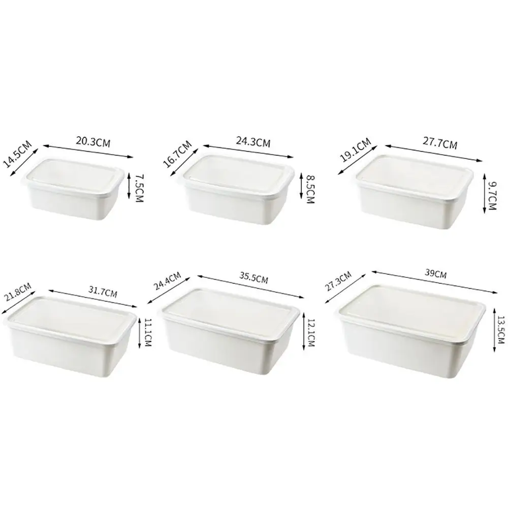 

3pcs/set Kitchen Storage Containers with Lid Food Container Plastic Box Case Refrigerator Organizer Keep Fruits Foods Fresh