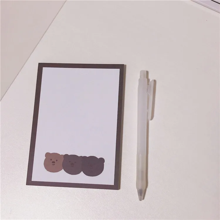50 листов супер милый медвежонок блокнот для сообщений бумажный планировщик