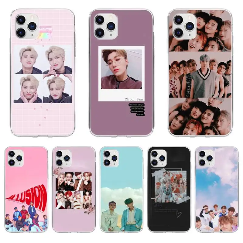 

KPOP ATEEZ Phone Case For iPhone 6 7 8 Plus 11 12 ProMax X XR XS Max Phone Coque