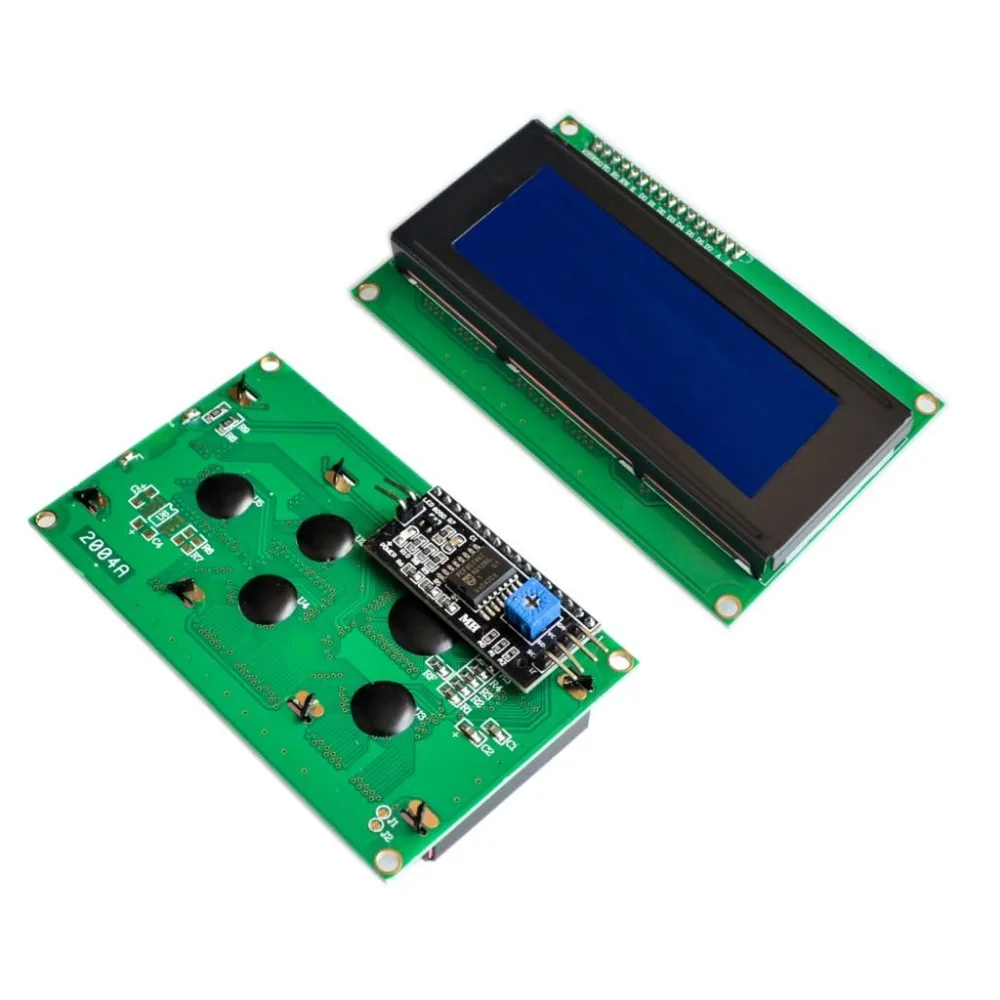 1 лот = 1 шт. 2004 20x4 20*4 синий или желто-зеленый экран ЖК-модуль+ IIC IEC последовательный spi интерфейс адаптер - Цвет: Blue and adapter