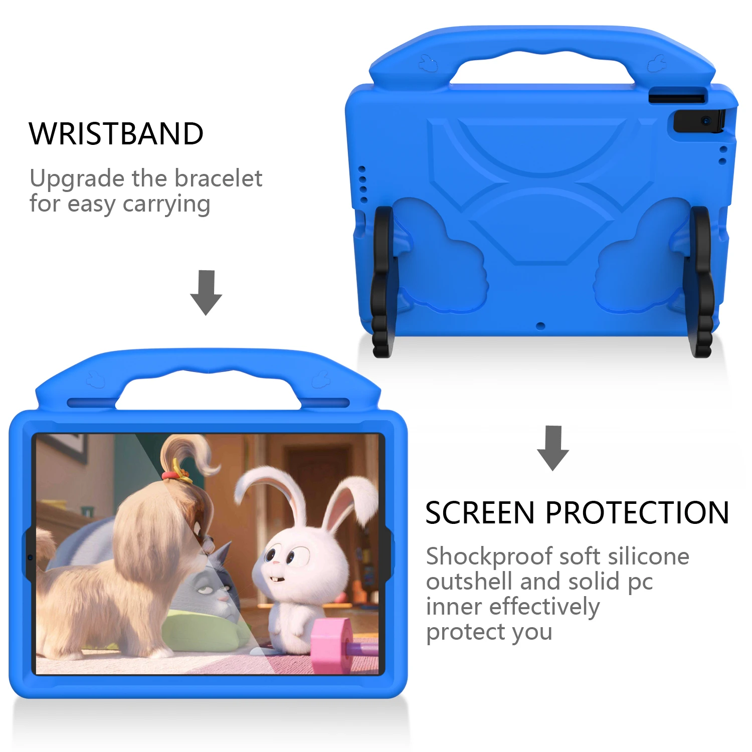 

IPad 7 7th Gen 10.2 2019 Case Kids Shockproof Portable EVA Hand Holder Cover iPad Air 3 10.5 iPad Pro 11 2020 2018 Funda shell