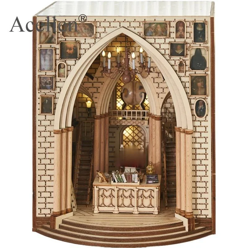 Деревянный главный офисный книжный уголок вставки художественный конец Сделай