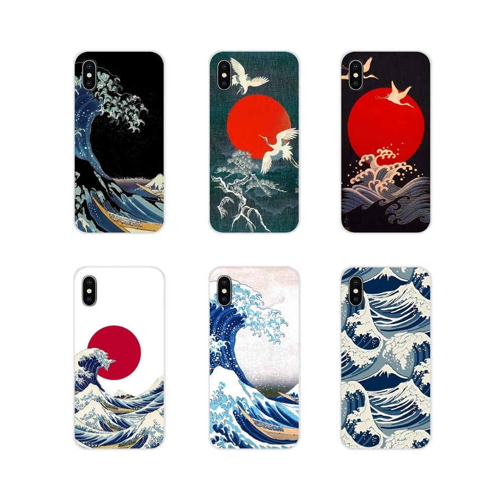 Силиконовый чехол для телефона Hokusai The Great Wave off Kanagawa Xiaomi Redmi Note 3 4 5 6 7 8 Pro Mi Max Mix 2 2S
