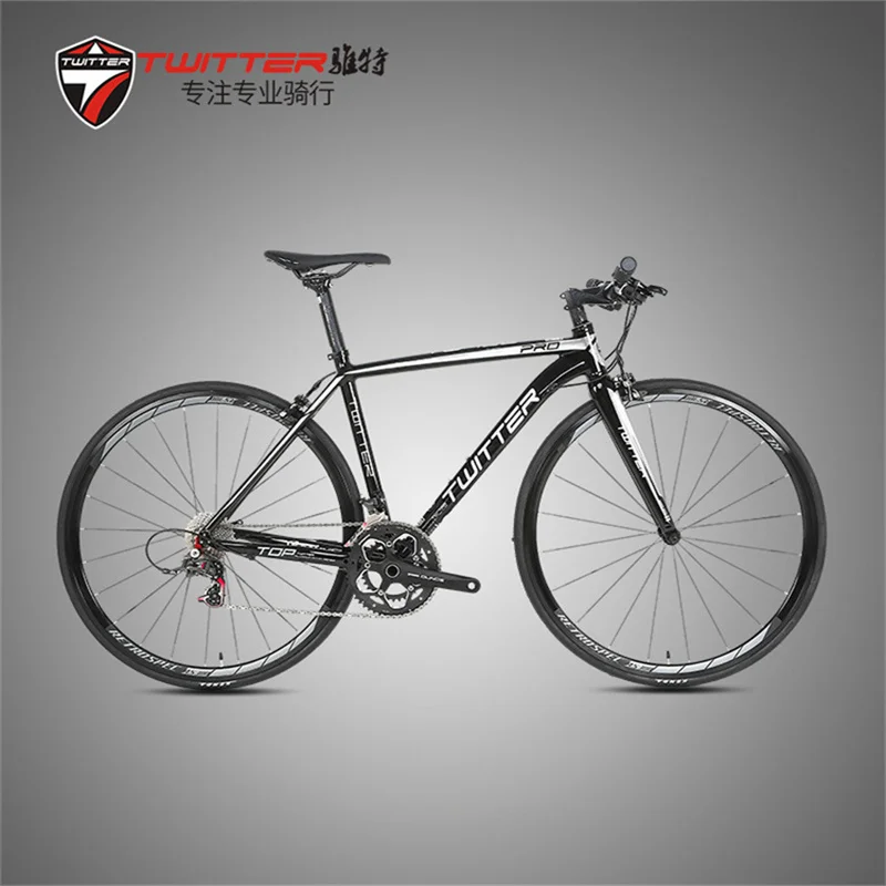 

TWITTER TW736ThumbSulian S700-22-speed small set of aluminum wheels 700C aluminum alloy road bike with carbon fork Thumb shifter