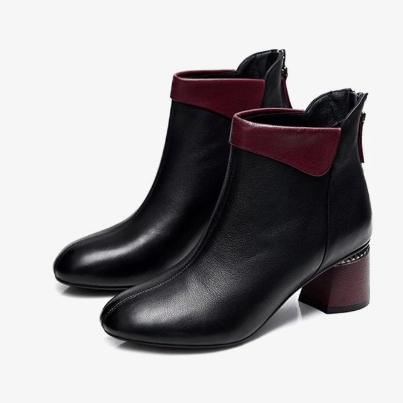 

Women's Shoes Short Boots Autumn and Winter Martin Boots Ladies High Heels Women's Women's Boots Large Size 35-42 Boots