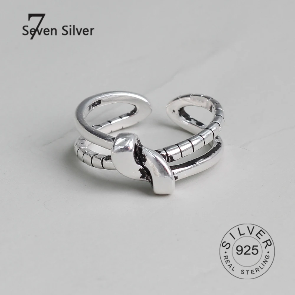 

Кольцо женское из серебра 925 пробы, регулируемое, винтажное