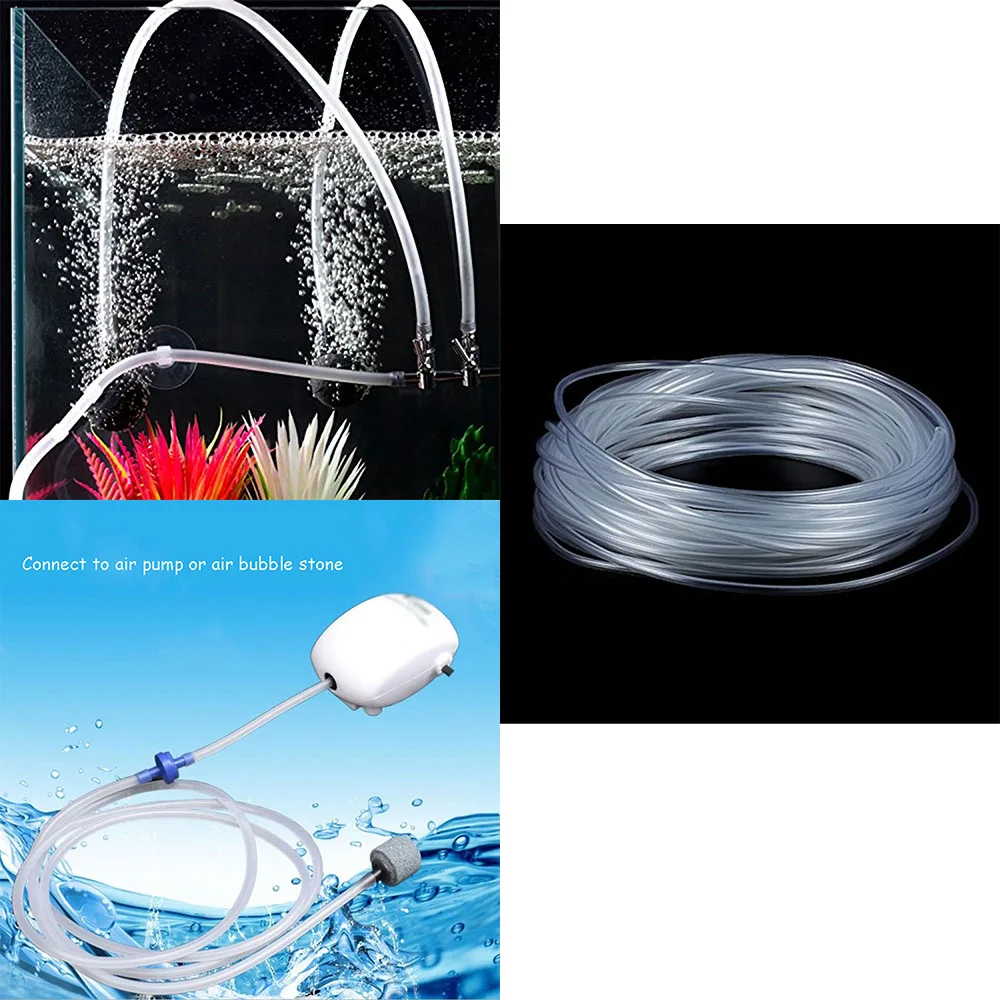 

1pc Aquarium Fish Tank Hose Silicone 1-10m Oxygen Pump Hose Bubble Stone Aquarium Fish Tank Pond Pump Hose