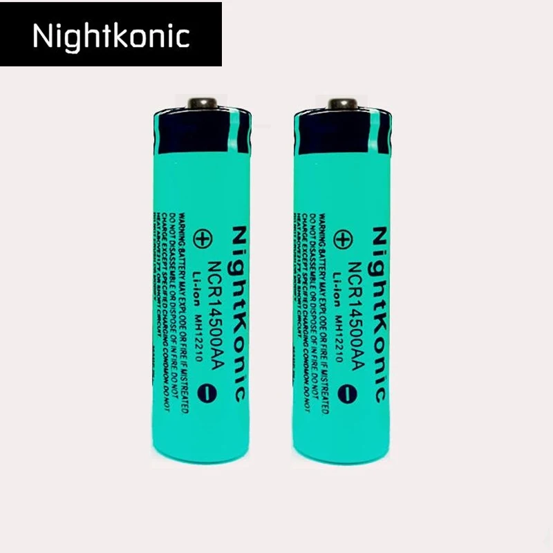 Высокое качество Nightkonic 14500 аккумуляторная батарея 3 7 V литий ионная для