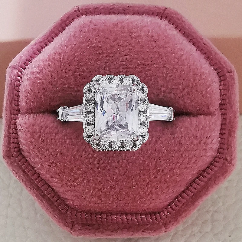 Новинка 2021 роскошное обручальное кольцо принцессы из стерлингового серебра 925
