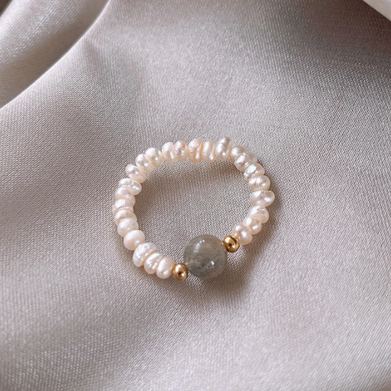 UILZ 2020 Новое японское ретро кольцо ручной работы из бисера Красный камень