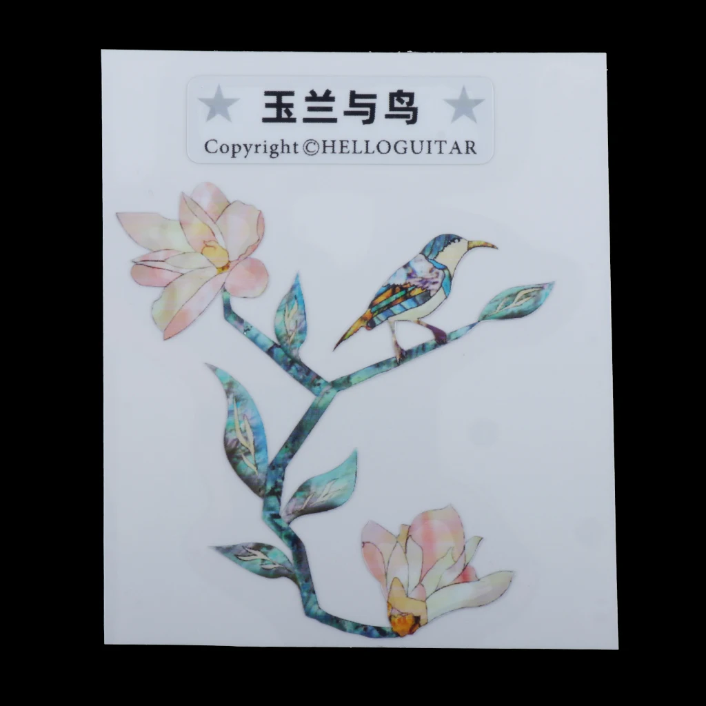 elektrische gitarre bass körper abziehbilder aufkleber pvc 10cm kopfplatte inlay aufkleber teile free global shipping