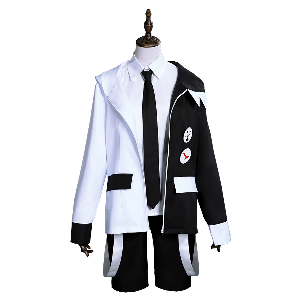 Аниме Danganronpa Косплей Монокума костюм Для мужчин наряд Униформа на Хэллоуин