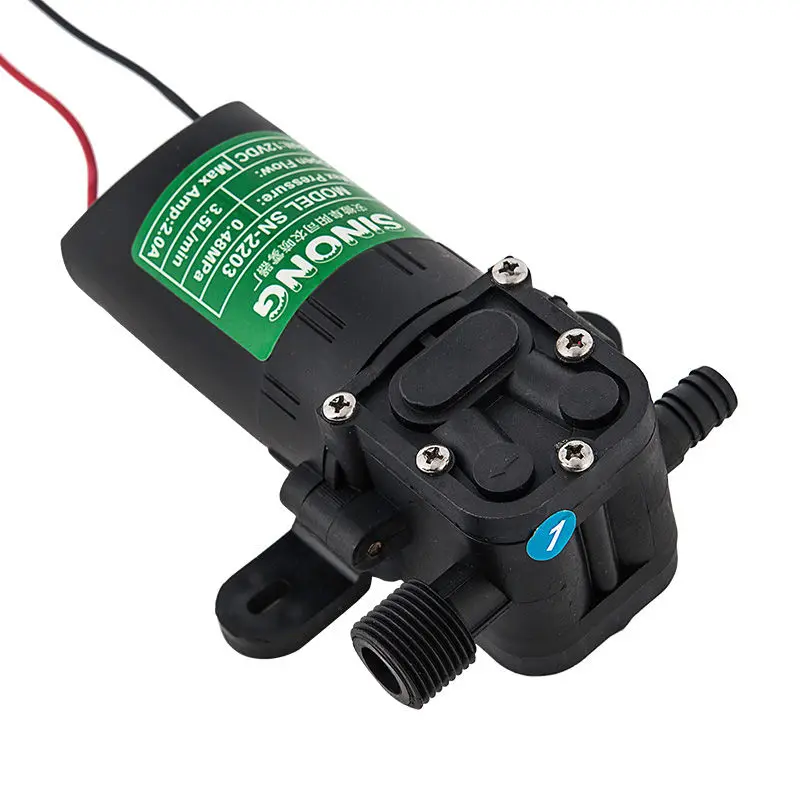 

Water Pump DC Agricultural Electric Water Pump Black Micro High Pressure Diaphragm Water Sprayer Car Wash 12V Sprayer G375