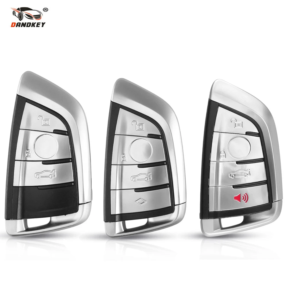 Чехол Dandkey 3/4BTN для BMW 1 3 5 7 серии X1 X5 X6 X5M X6M F Фем CAS4 + кнопки брелок смарт карты|Ключ