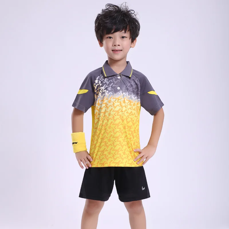 Лидер продаж детская спортивная одежда теннисные рубашки и шорты Джерси из