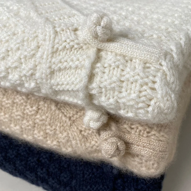 Женский жилет с V-образным вырезом мягкий свободный Трикотажный из 2022-ной шерсти