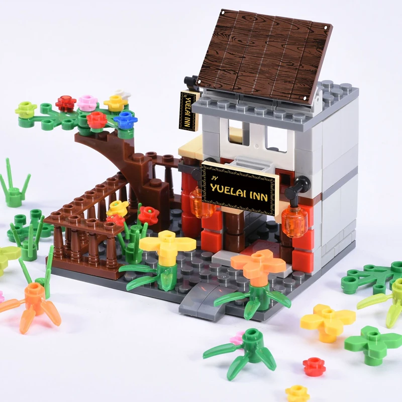 

DIY Building Blocks Model City Bush Flower Grass Tree Compatible Building Blocks Educational Kids Toys Christmas Birthday Gifts