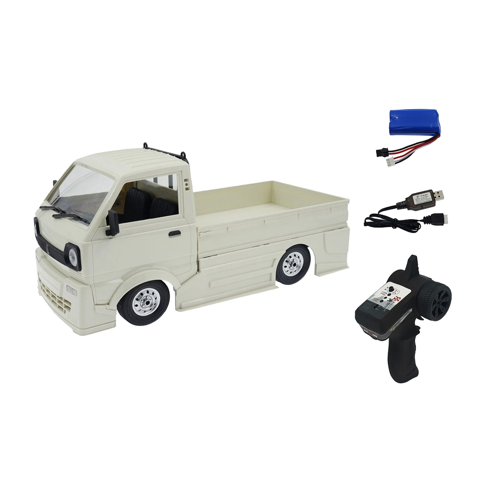 

1:10 2WD RC Truck Car LED Light 260 Motor Hobby Toy for WPL D12 RC Car Model for Teens