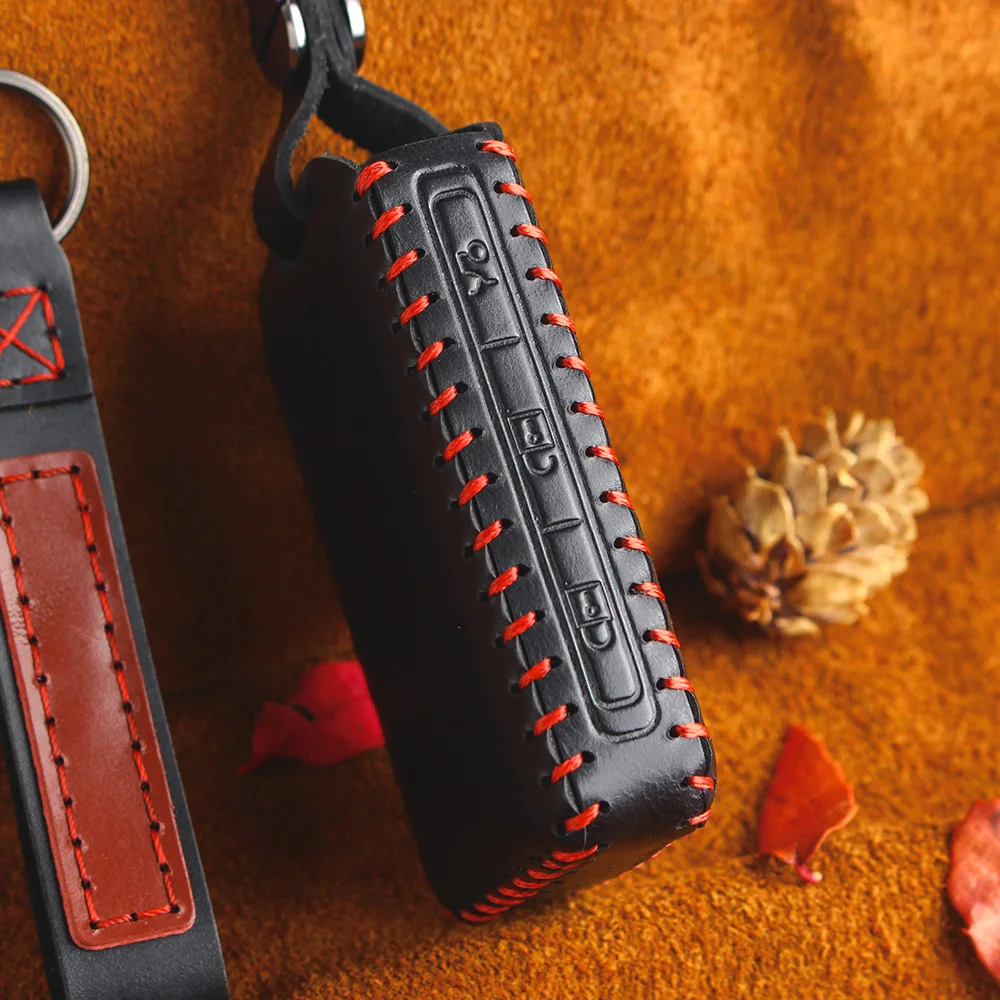 KEYYOU ключи Сумка чехол из натуральной кожи брелок для автомобильных ключей Volvo XC40