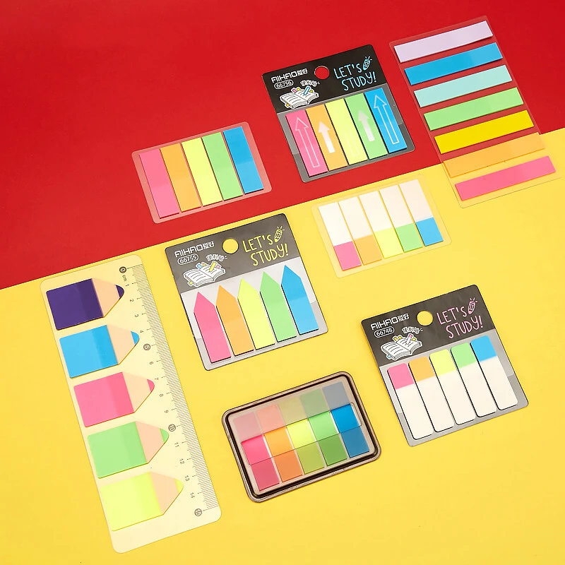 Милые радужные наклейки для заметок блокнот страница маркер Закладка индекс