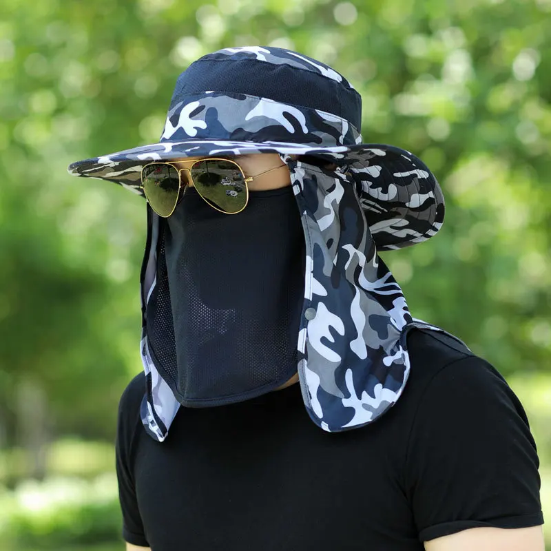 Шляпа для взрослых рыбалки на открытом воздухе шляпа с широкими полями защиты от