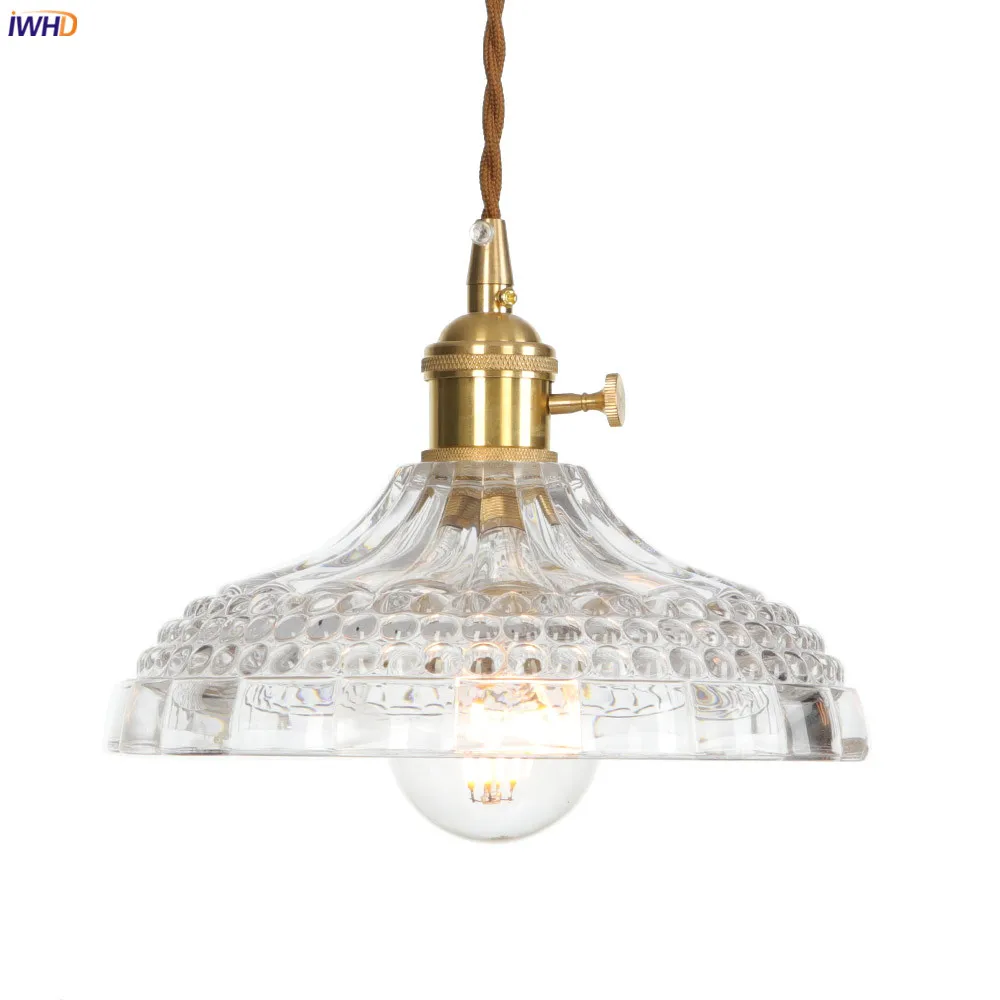 Медный Подвесной Светильник IWHD в скандинавском стиле для спальни столовой