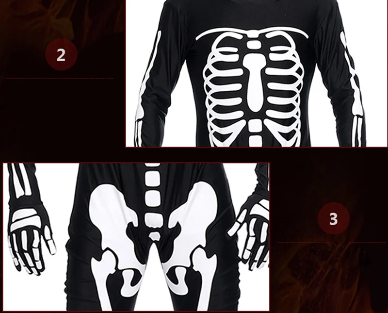 Комбинезон для взрослых мужской комбинезон с рисунком костей капюшоном нарядное