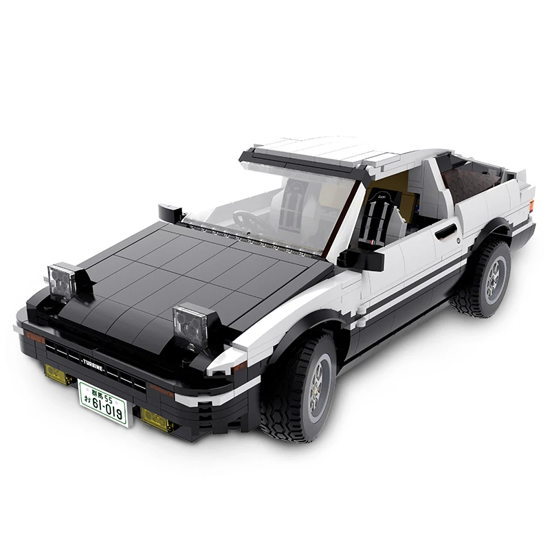 

BURGKIDZ 1234pcs City Super Racing AE86 Building Blocks Car high-tech Drift Super Sports Vehicle Bricks Toys For Children Gift