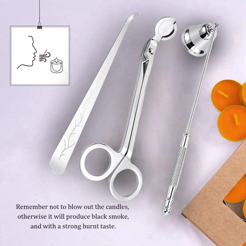 3 в 1 Аксессуары для свечей лампы форме свечи триммер фитилей снаффер фитиль Dipper