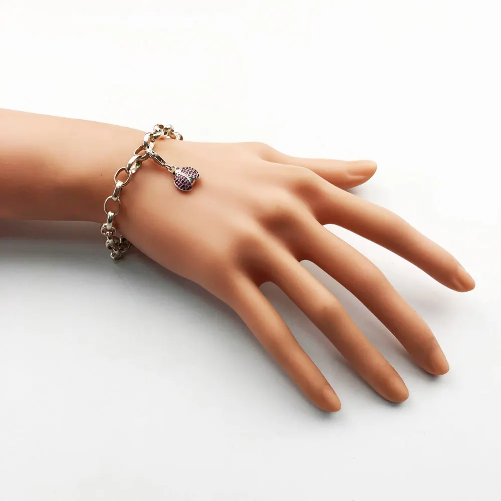 Женские и мужские браслеты в стиле паровозика Томаса красный браслет из фианита