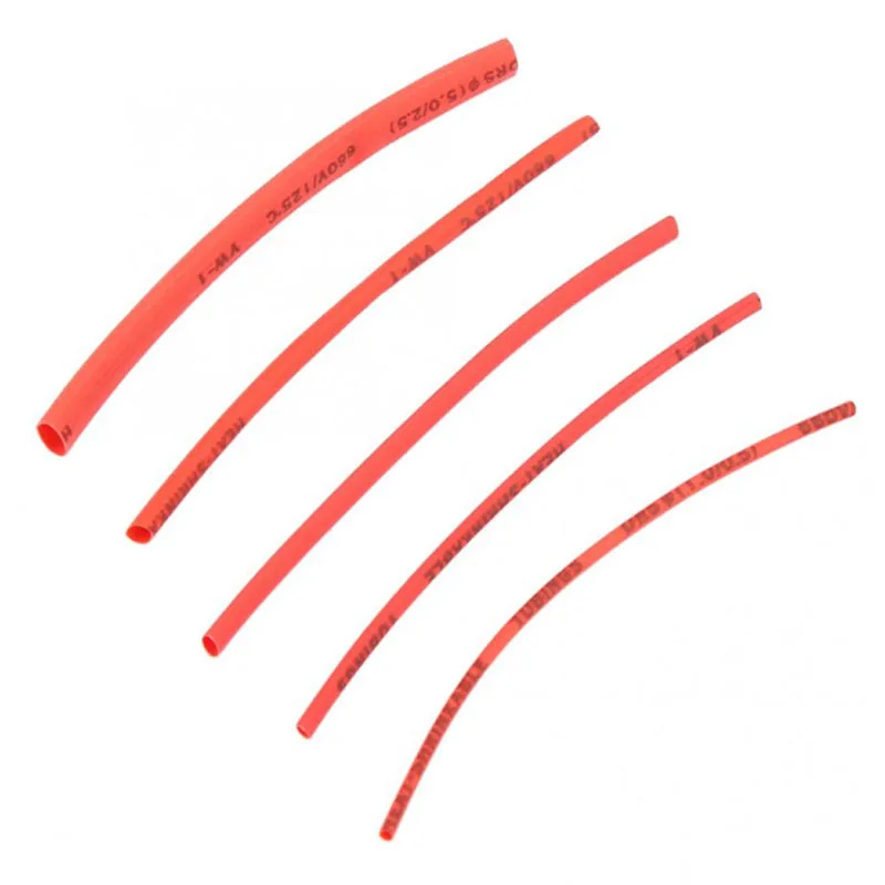 100 шт 5 размеров цветов мм термоусадочная трубка провод кабель изолированный