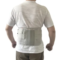 medical lower back support belt orthopedic lumbar corsets with 4 steel straps for waist spine corrector back brace men
