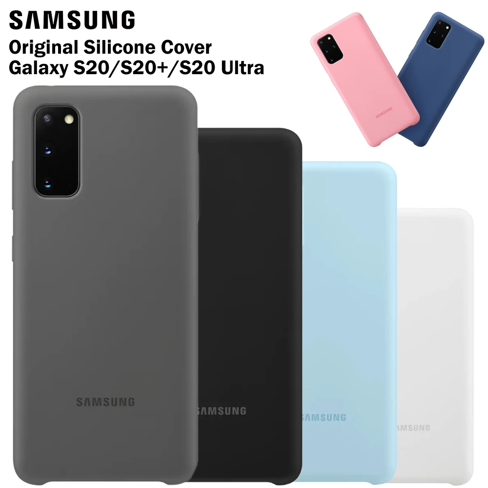 Оригинальный силиконовый чехол для Samsung Galaxy S20 Ultra + Plus мобильный телефон |