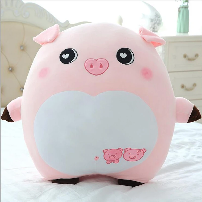 

New 80cm Large Size Pig Plush Toys Kids Cushion Pillow Soft Car Sofa Calm Animal Stuffed Dolls Children Birthday Christmas Gift