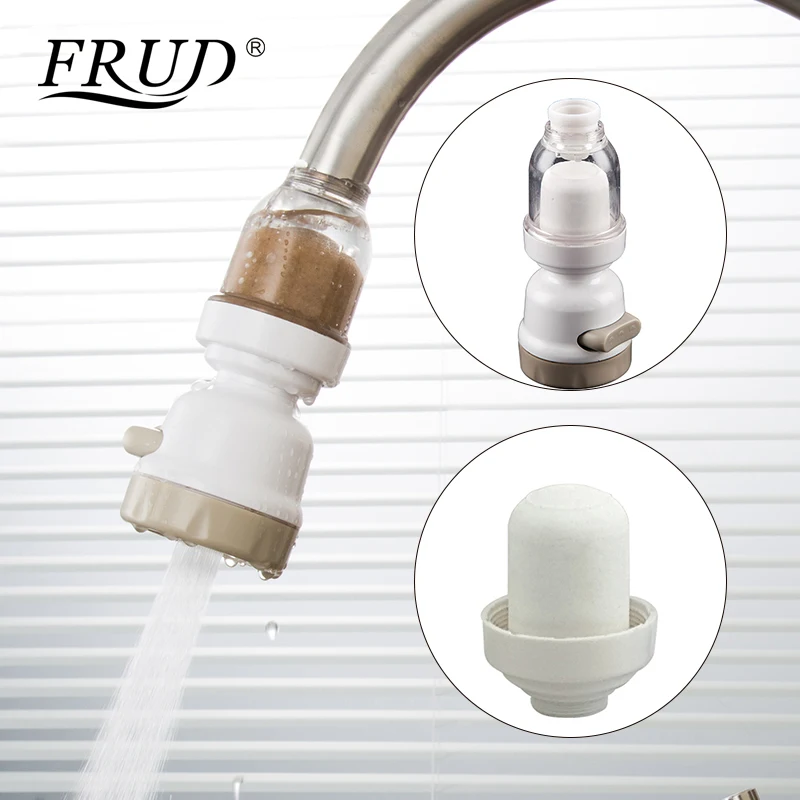 

FRUD 360 Degree Water Bubbler Swivel Head Water Saving Nozzle Tap Adapter Kitchen Water Sprinkler Water Saving Device