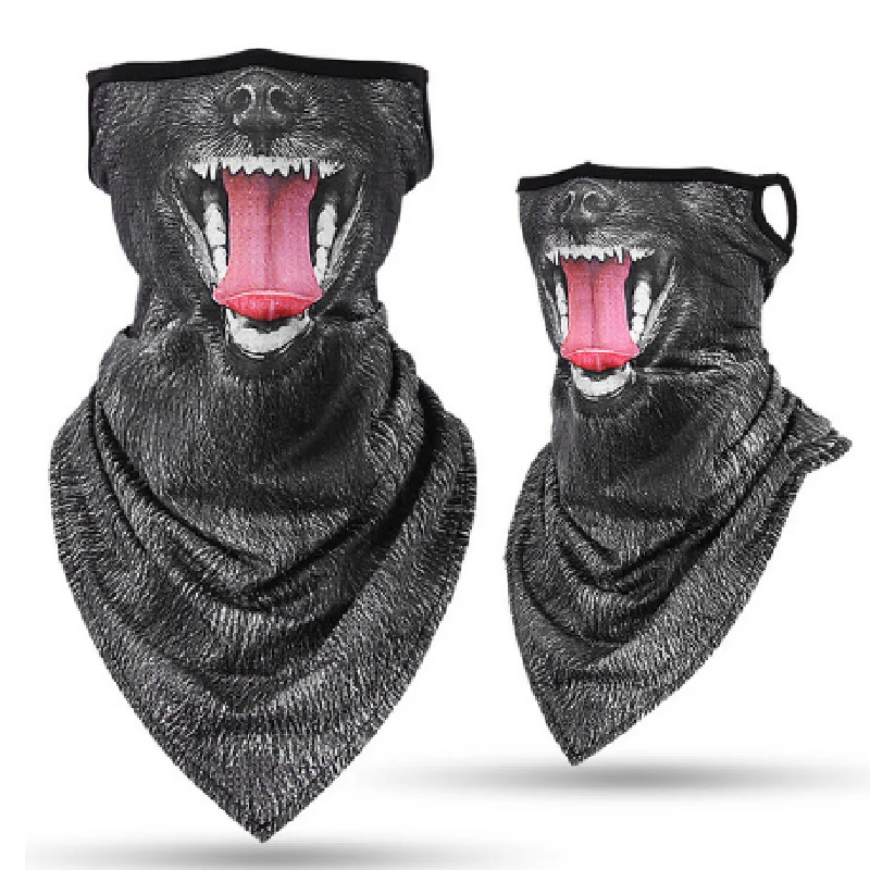 

Bandana Ski Skull Neck Half Face Mask Cycling Ghost Scarf Neck Bandanas Ski Sport Hiking Scarves Dog Cat Face