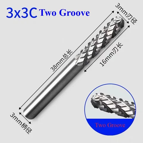 Tungsteno in carburo per trapano burr file rotante rotante 3 mm mulino terminale cnc burette in acciaio incisione a sfera per macinare la alette in metallo