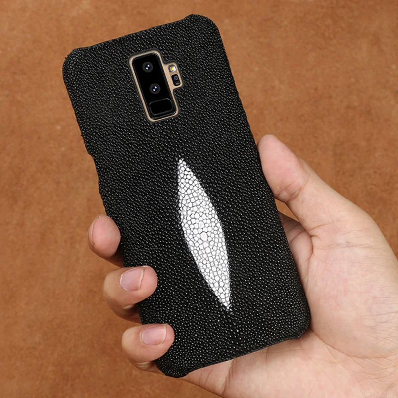 Натуральная кожа анти-осень половина-пакет чехол для телефона samsung Galaxy S8plus S9 S9plus