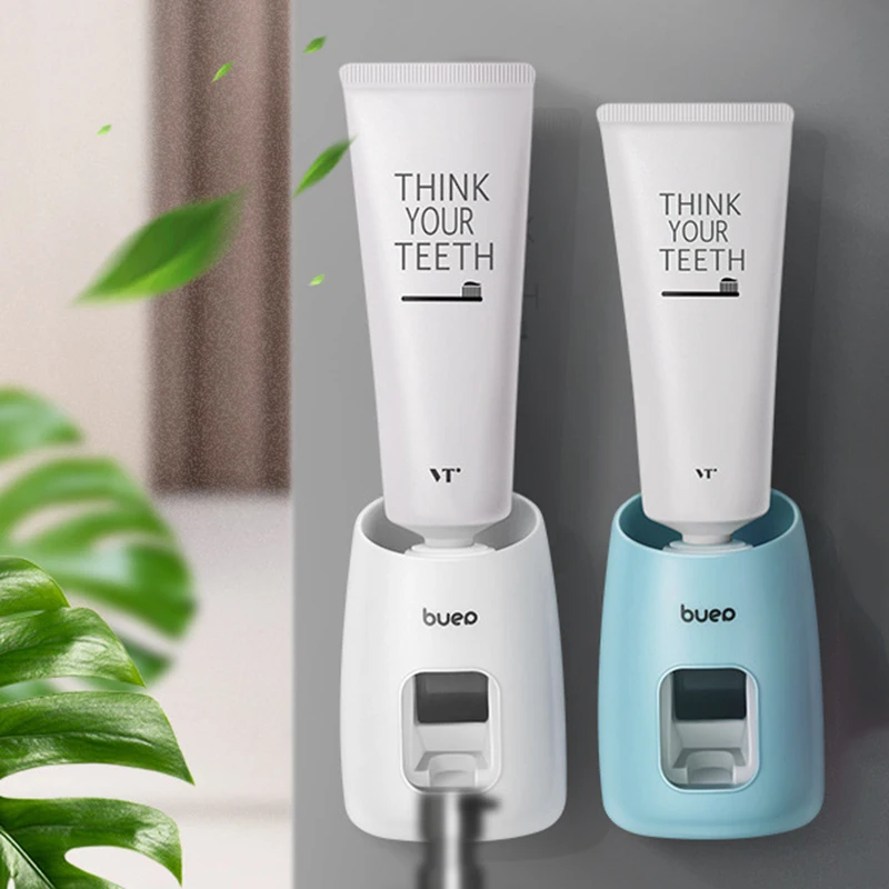 

Newest Automatic Toothpaste Dispenser Dust-proof Wall Mount Holder Punch-free Facial Cleanser Squeezer Home Bathroom Accessories