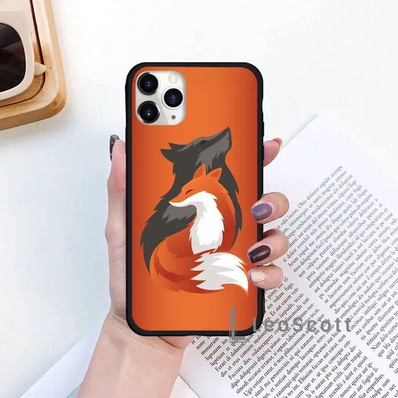 

Anime funny foxs lovely Phone Case for iPhone 11 12 mini pro XS MAX 8 7 6 6S Plus X 5S SE 2020 XR