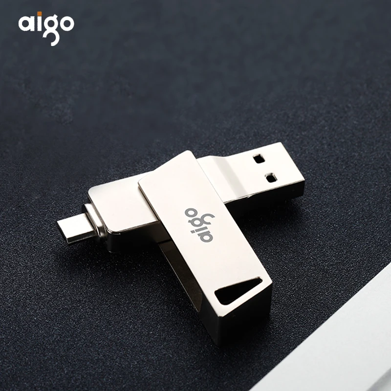 Высокоскоростной флеш-накопитель Aigo usb 3 0 для Android вращающийся на 360 ° Тип C флешка
